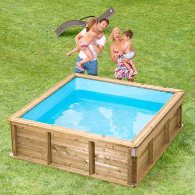 Dětský dřevěný bazén