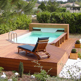 Luxusní dřevěný bazén